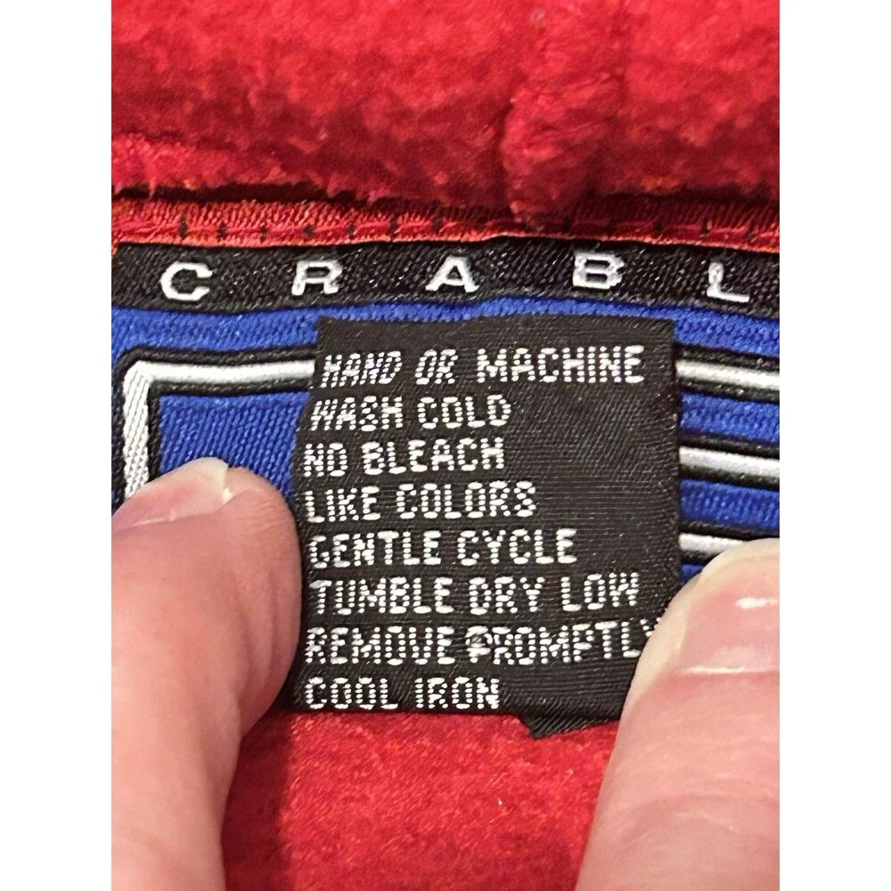 OLE MISS Vest Vintage 90’s Crable  Fleece Hooded Unisex College Collegiate EUC